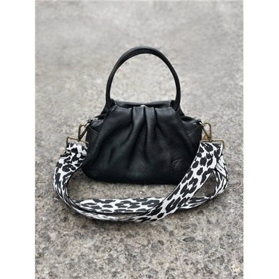 PELLE · LUX negro с ремнем для сумки
