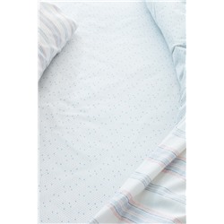 Avery King Size %100 Pamuk Ranforce Baskılı Nevresim Takımı - Mavi/Pembe