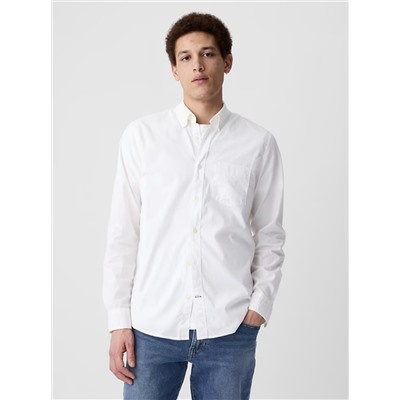 Stretch Poplin Shirt in Slim Fit