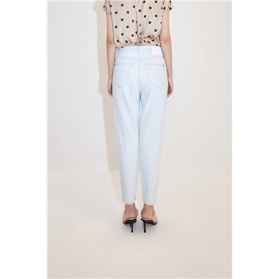Vaquero mom fit de tiro alto Celeste