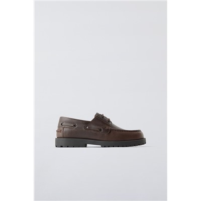 LEATHER DECK SHOES