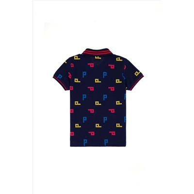 Erkek Çocuk Lacivert Polo Yaka Tişört