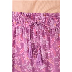 Pantalón largo viscosa estampado boho floral