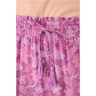 Pantalón largo viscosa estampado boho floral