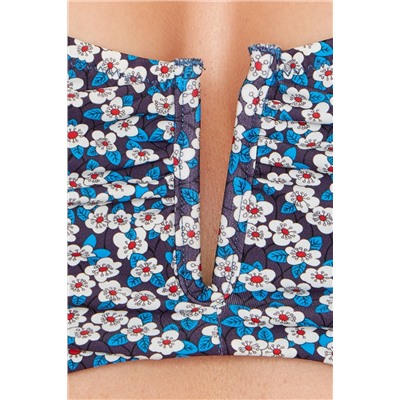 Sujetador de biquini estilo bandeau Fiona Azul