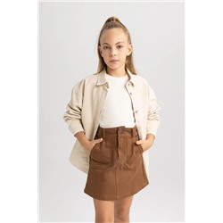 Defacto Kız Çocuk Gabardin Etek A9357A823WN