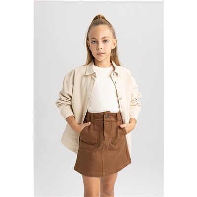 Defacto Kız Çocuk Gabardin Etek A9357A823WN