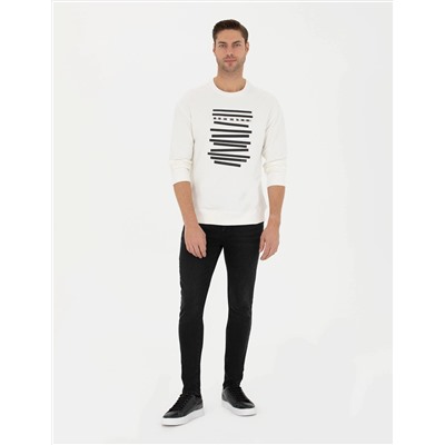 Ekru Regular Fit Sweatshirt