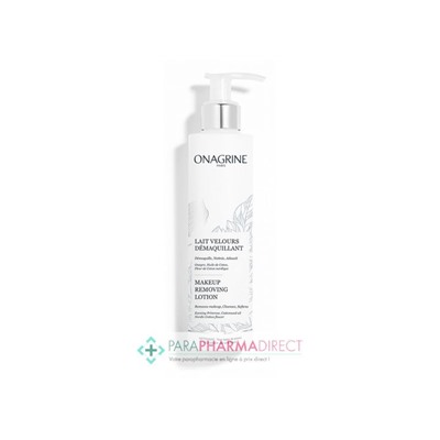 Onagrine Lait Velours Démaquillant 200ml