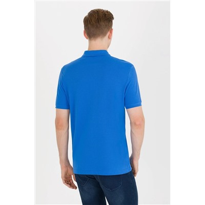 Erkek Saks Basic Polo Yaka Tişört