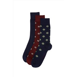 U.S. Polo Assn., Erkek 3'lü Soket Çorap 50299038-vr033