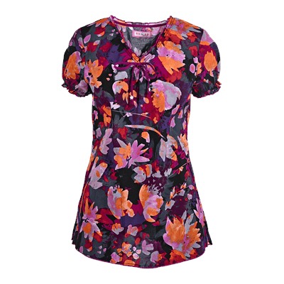 Koi Scrubs Autumn Floral Print Top