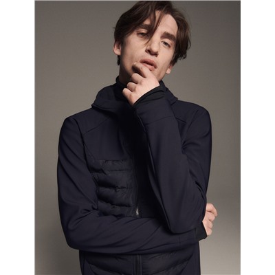 Jacke aus materialmix
