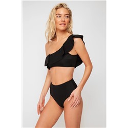 Trendyolmilla Siyah Yüksek Bel Regular Mix&Match Bikini Altı TBESS21BA0057