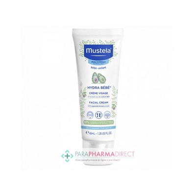 Mustela Peau Normale Hydra-Bébé Crème Visage 40ml