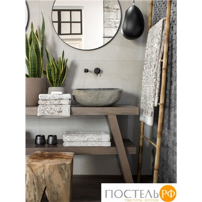 Togas ИЗАР К-т полотенец сер/бел/беж 50% модал/50% хл, 50х100-2/100х150-2, 4 пр, 600 гр/м2