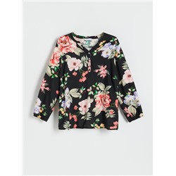 Bluse mit Blumenprint