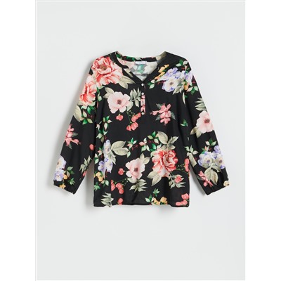 Bluse mit Blumenprint
