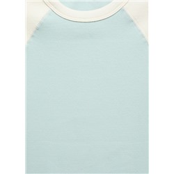 Camiseta algodón bicolor
