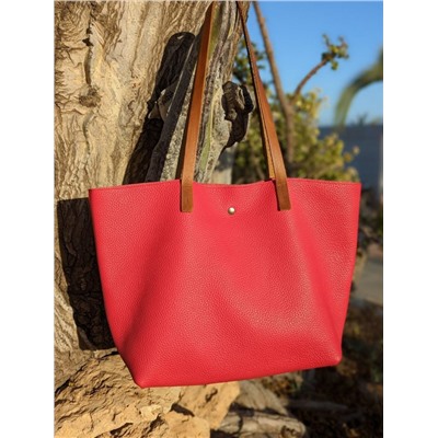AVARCA MENORQUINA · 4393 · rojo+Pelle - Shopper piel (710) rojo АКЦИЯ