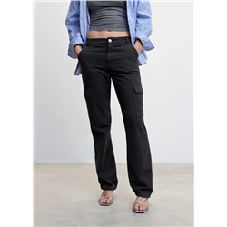 Jeans cargo bolsillos -  Mujer | MANGO OUTLET España