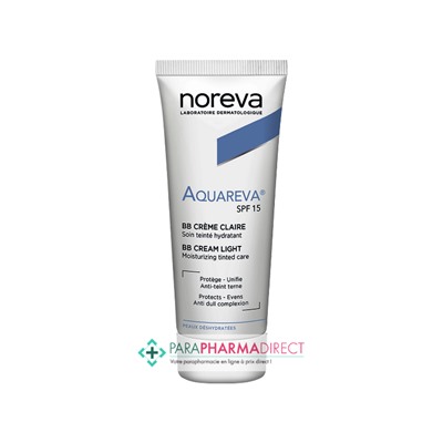 Noreva Aquareva SPF15 BB Crème Claire Peaux Déshydratées 40ml