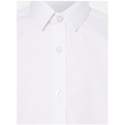 White Boys Regular Fit Short Sleeve School Shirt 2 Pack
