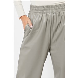 Pantalón cintura alta - Gris claro