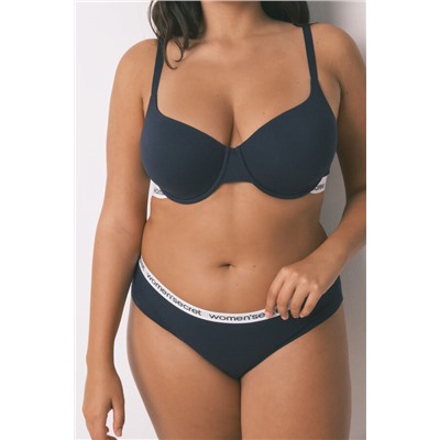 Pack bragas clásicas algodón logo azul