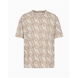 REGULAR FIT T-SHIRT WITH 3D EFFECT PRINT IN ASV COTTON