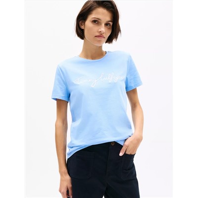 Embroidered Signature Crewneck T-Shirt