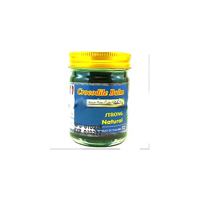 Зеленый тайский бальзам Crocodile Strong  50 гр  / Crocodile Strong natural balm 50g
