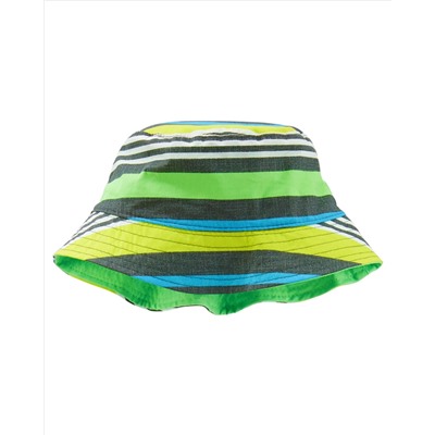 Reversible Striped Bucket Hat