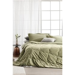 Kaira Tek Kişilik Comforter Set - Haki