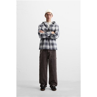 SOBRECAMISA CAPUCHA COMBINADA