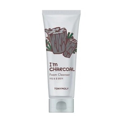 TONYMOLY I'M CHARCOAL FOAM CLEANSER Пенка для умывания с древесным углём 180мл