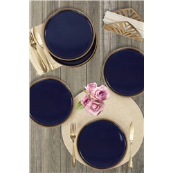 Keramika Kobalt Gold File Nordic Pasta Tabağı 22 cm 6 Adet ST039006F433A841700MAEF400