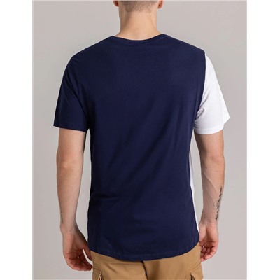 VERTICAL U.S. POLO ASSN. GRAPHIC COLORBLOCK T-SHIR