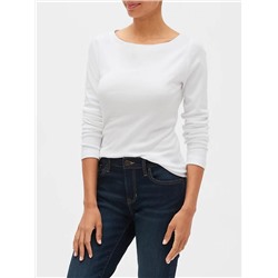 Long Sleeve Boatneck T-Shirt