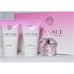 VERSACE BRIGHT CRYSTAL edt (w) 50ml + 50ml sh/g + 50ml b/l