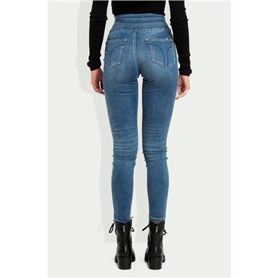 Vaquero skinny fit 7/8 Azul claro