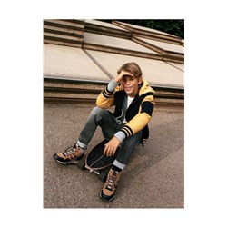 Bomber jacket with hood
