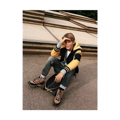 Bomber jacket with hood