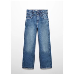 Jeans rectos doble cintura