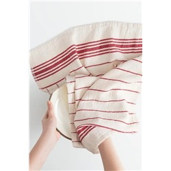 Linda Kurulama Bezi - Kırmızı/Ekru - 40x60 cm