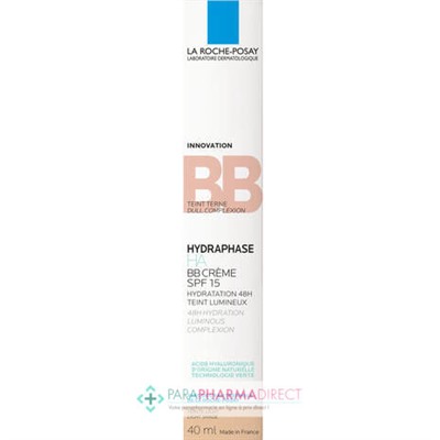La Roche Posay Hydraphase HA BB Crème SPF15 - Teinte Claire 40ml