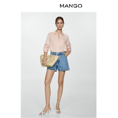 Женская льняная рубашка   MANG*O