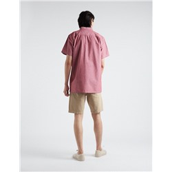 Slim Fit Denim Shorts, Men, Beige