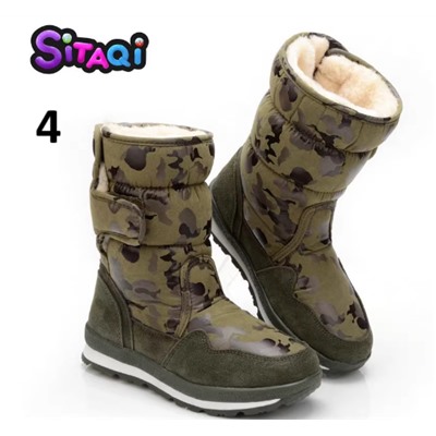 Зимние водонепроницаемые дутики на флисе