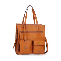 Schultertasche in Hellbraun - (B)30 x (H)32 x (T)13 cm